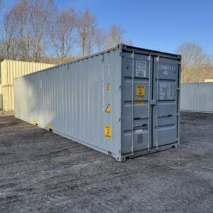 40′ x 8′ x 9.5′ Tall – New *High Cube Shipping/Storage Container – Wind and Watertight-GRAY