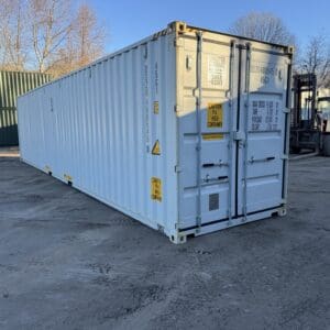 40′ x 8′ x 9.5′ Tall – New *High Cube Shipping/Storage Container – Wind and Watertight-GRAY
