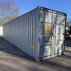 40′ x 8′ x 9.5′ Tall – New *High Cube Shipping/Storage Container – Wind and Watertight-GRAY