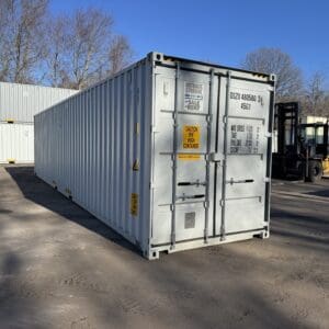 40′ x 8′ x 9.5′ Tall – New *High Cube Shipping/Storage Container – Wind and Watertight-GRAY