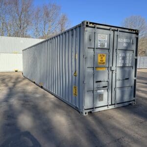 40′ x 8′ x 9.5′ Tall – New *High Cube Shipping/Storage Container – Wind and Watertight-GRAY