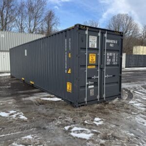 40′ x 8′ x 9.5′ Tall – New *High Cube Shipping/Storage Container – Wind and Watertight-GRAY