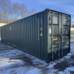 40′ x 8′ x 9.5′ Tall –New *High Cube*Shipping/Storage Container – Wind and Watertight-GREEN