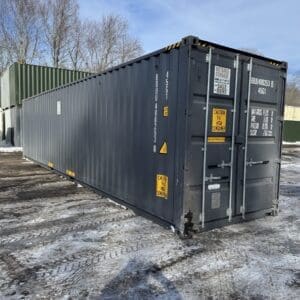 40′ x 8′ x 9.5′ Tall – New *High Cube Shipping/Storage Container – Wind and Watertight-GRAY