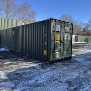 40′ x 8′ x 9.5′ Tall –New *High Cube*Shipping/Storage Container – Wind and Watertight-GREEN