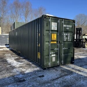 40′ x 8′ x 9.5′ Tall –New *High Cube*Shipping/Storage Container – Wind and Watertight-GREEN