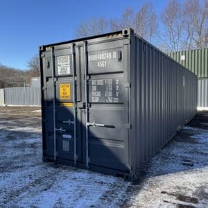 40′ x 8′ x 9.5′ Tall –New *High Cube*Shipping/Storage Container – Wind and Watertight-GRAY