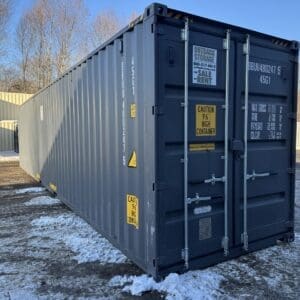 40′ x 8′ x 9.5′ Tall –New *High Cube*Shipping/Storage Container – Wind and Watertight-GRAY