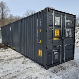 40′ x 8′ x 9.5′ Tall –New *High Cube*Shipping/Storage Container – Wind and Watertight-GRAY
