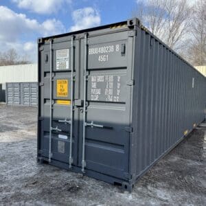 40′ x 8′ x 9.5′ Tall –New *High Cube*Shipping/Storage Container – Wind and Watertight - GRAY