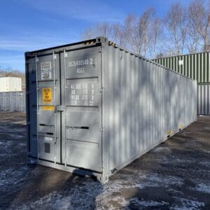 40′ x 8′ x 9.5′ Tall –New *High Cube*Shipping/Storage Container – Wind and Watertight-GRAY