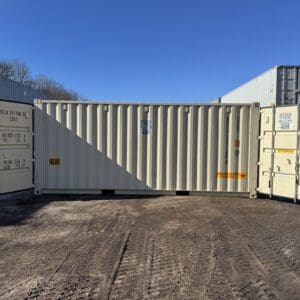 20′ x 8′ x 8.5′ Tall– New **DOUBLE DOOR** Shipping/Storage Container – Wind and Watertight – BEIGE
