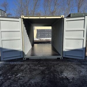 20′ x 8′ x 8.5′ Tall – New **DOUBLE DOOR**Shipping/Storage Container – Wind and Watertight–BEIGE
