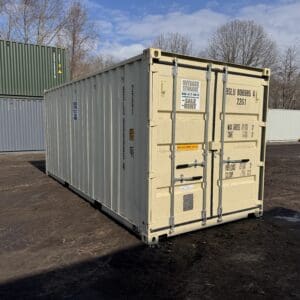 20′ x 8′ x 8.5′ Tall– New Shipping/Storage Container – Wind and Watertight – BEIGE