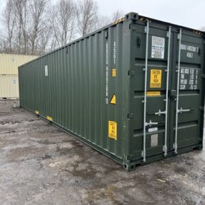 40′ x 8′ x 9.5′ Tall –New *High Cube*Shipping/Storage Container – Wind and Watertight-GREEN