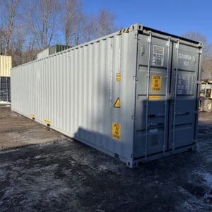 40′ x 8′ x 9.5′ Tall –New *High Cube*Shipping/Storage Container – Wind and Watertight-GRAY