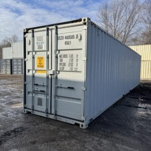 40′ x 8′ x 9.5′ Tall –New *High Cube*Shipping/Storage Container – Wind and Watertight-GRAY