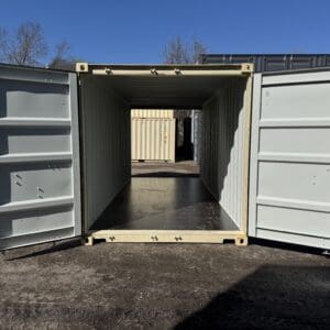 20′ x 8′ x 8.5′ Tall– New **DOUBLE DOOR** Shipping/Storage Container – Wind and Watertight – BEIGE