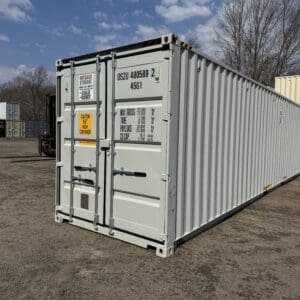 40′ x 8′ x 9.5′ Tall – New *High Cube Shipping/Storage Container – Wind and Watertight-GRAY