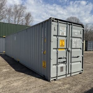 40′ x 8′ x 9.5′ Tall – New *High Cube Shipping/Storage Container – Wind and Watertight-GRAY