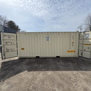 20′ x 8′ x 8.5′ Tall– New **DOUBLE DOOR** Shipping/Storage Container – Wind and Watertight – BEIGE
