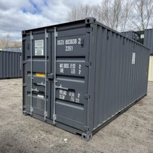 20′ x 8′ x 8.5′ Tall– New Shipping/Storage Container – Wind and Watertight – GRAY