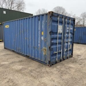 20′ x 8′ x 8.5′ Tall –Used Shipping / Storage Container-Wind and Watertight – BLUE