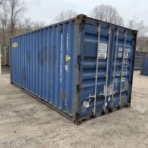 20′ x 8′ x 8.5′ Tall –Used Shipping / Storage Container-Wind and Watertight – BLUE