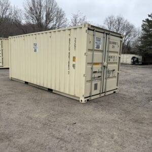20′ x 8′ x 8.5′ Tall– New Shipping/Storage Container – Wind and Watertight – BEIGE