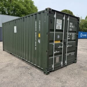 20′ x 8′ x 8.5′ Tall– New Shipping/Storage Container – Wind and Watertight – GREEN
