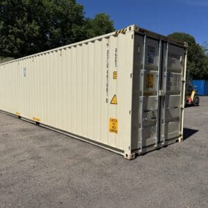 40′ x 8′ x 9.5′ Tall –New *High Cube*Shipping/Storage Container – Wind and Watertight-BEIGE
