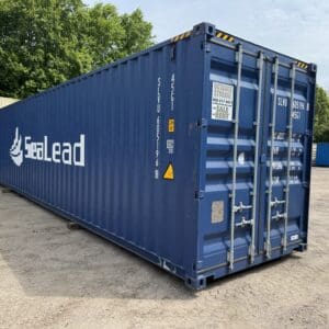 40′ x 8′ x 9.5′ Tall – *2025*High Cube Shipping/Storage Container – Wind and Watertight – BLUE