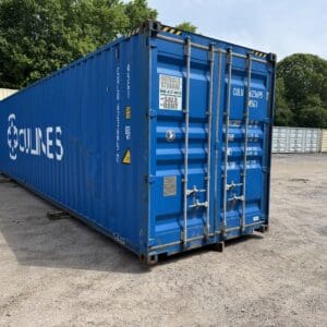 40′ x 8′ x 9.5′ Tall – *2021*High Cube Shipping/Storage Container – Wind and Watertight – BLUE