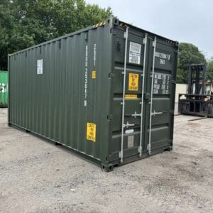 20′ x 8′ x 9.5′ Tall– New **HC** Shipping/Storage Container – Wind and Watertight – GREEN