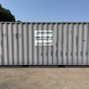 20′ x 8′ x 8.5′ Tall– Wind and Watertight **2020 OFF RENT** Used Shipping / Storage Container – BEIGE